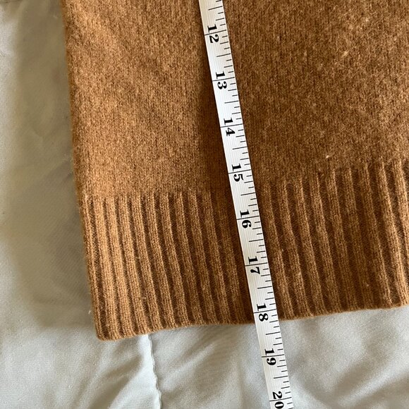 Alexa Chung Camel V-Neck Sweater, Size S - Picture 5 of 6